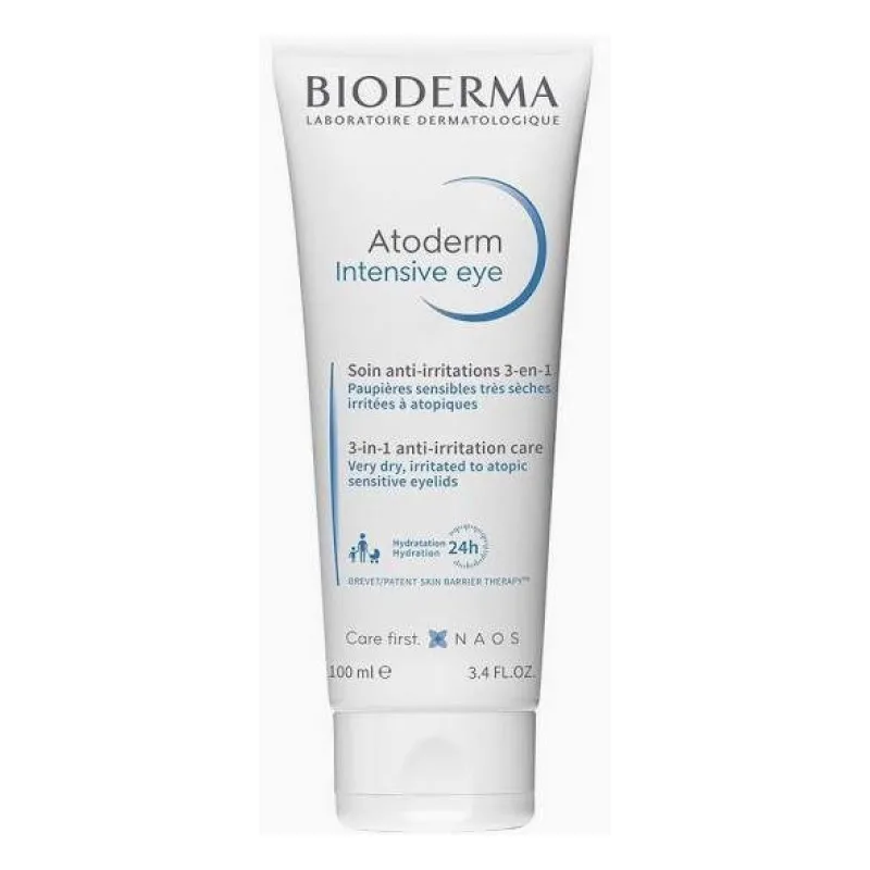 SOIN Atoderm Intensive Eye Anti Irritations 3 en 1 Bioderma 100 Ml