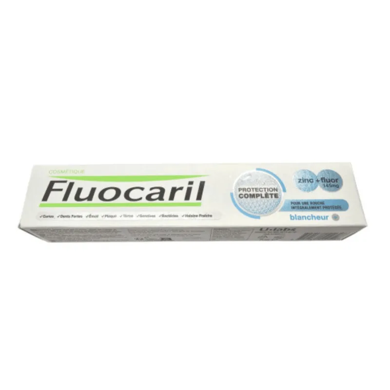 DENTIFRICE BLANCHEUR ZINC+FLUOR 145MG Fluocaril 75ML