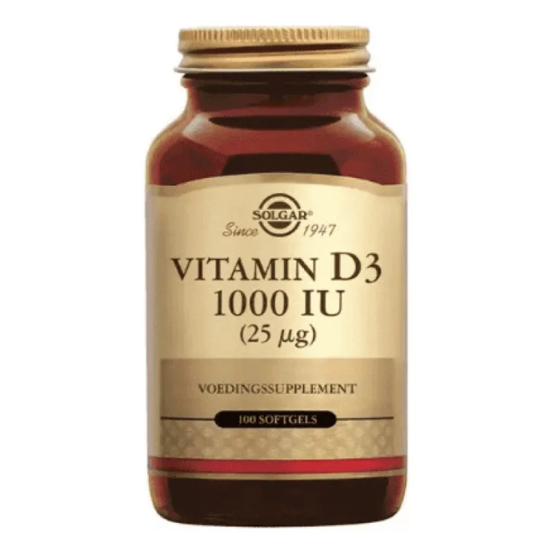 COMPRIMÉS Vitamine D3 1000 UI 100 à Croquer Solgar 100 Comprimés