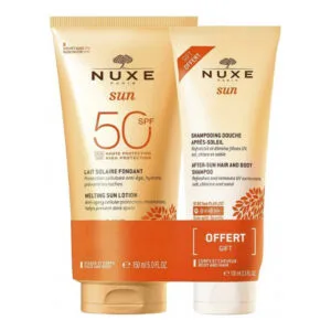 Nuxe - Sun Lait Solaire Fondant SPF50 150 ml + Shampoing Douche Après-Soleil 100 ml Offert