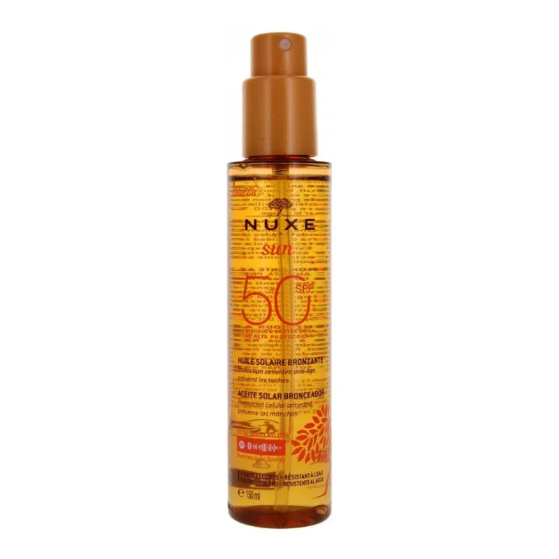 HUILE Sun Solaire Bronzante Visage et Corps Nuxe 150 Ml