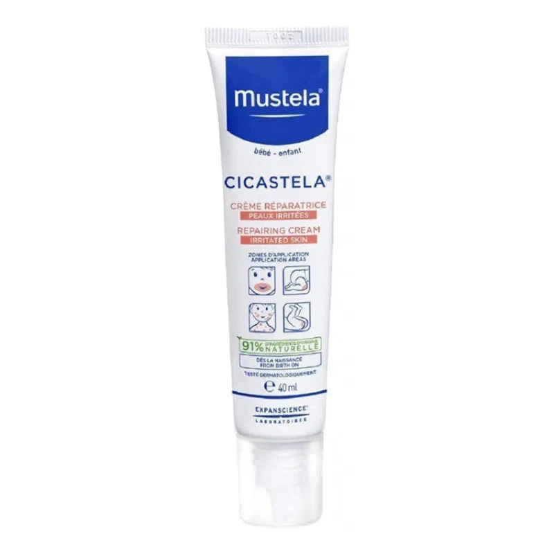 CRÈME Cicastela Réparatrice Peaux Irritées Mustela 40 Ml