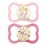 SUCETTE 2 Sucettes Supreme Nuit 6 Mois et + Baby Mam France