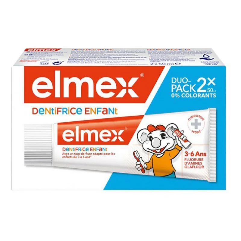 Elmex - Dentifrice Enfant Lot de 2 x 50 ml