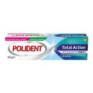 Polident - Corega Total Action Crème Fixative Pour Appareils Dentaires 40 g