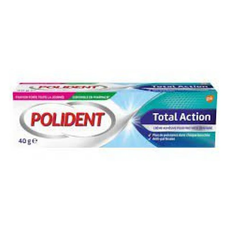 CRÈME Corega Total Action Fixative pour Appareils Polident 40 G