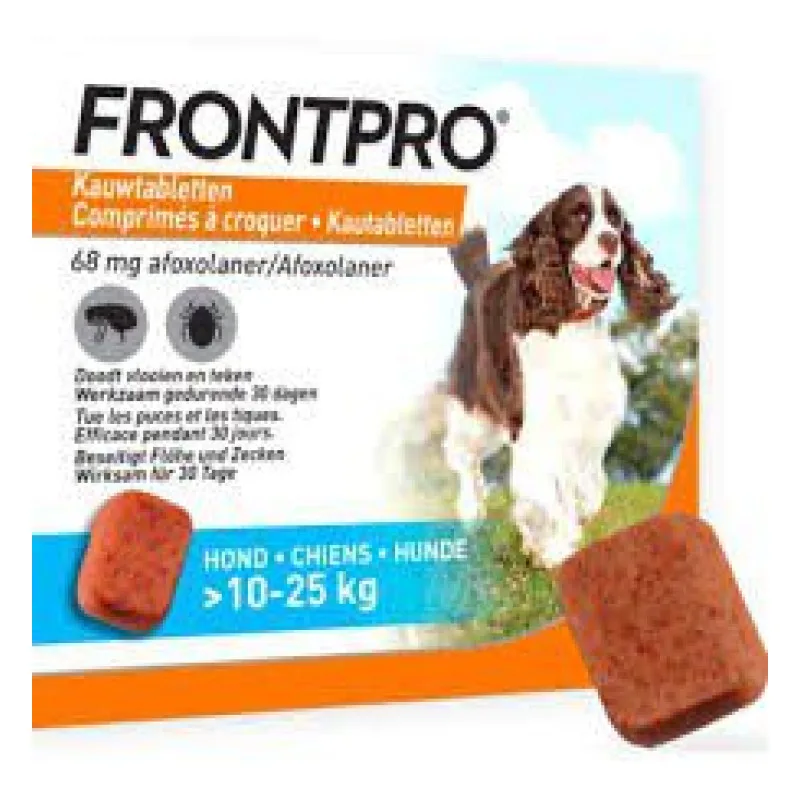 ANTIPARASITAIRE CHIEN Puces et Tiques Frontline 25 Kg