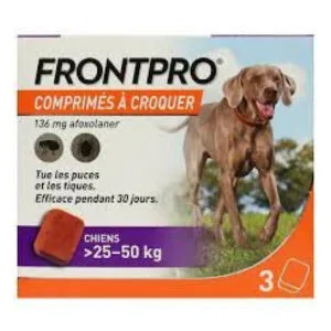 COMPRIMÉS Frontpro Chien Géant 25 3 50 Kg
