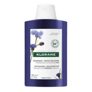 Klorane - Shampoing Déjaunissant Cheveux Gris et Blonds 200 ml