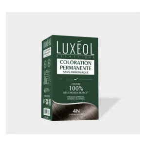COLORATION Permanente Sans Ammoniaque 4N Châtain Nature Luxéol