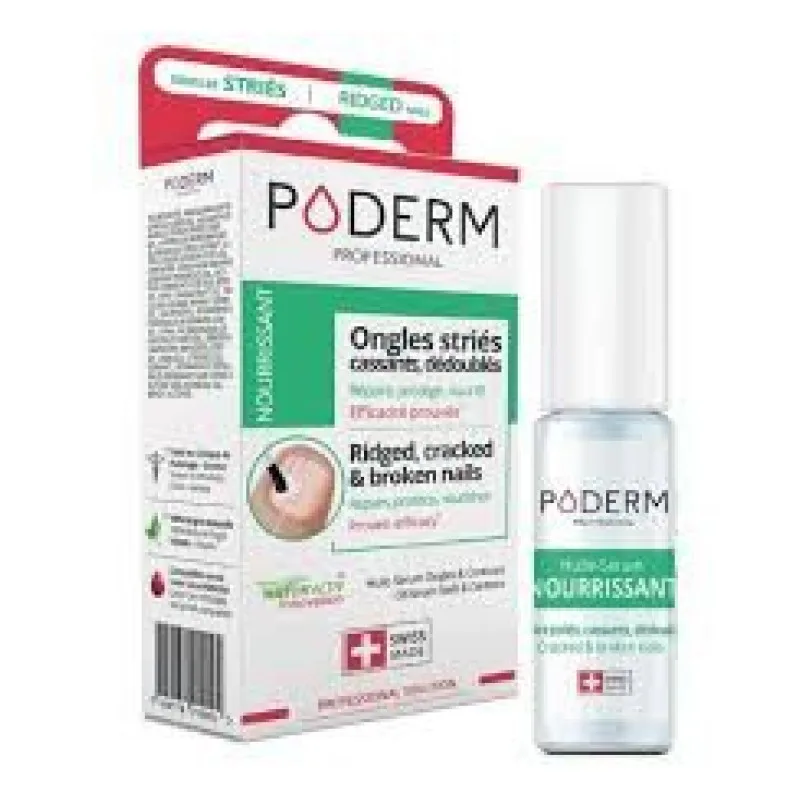 SÉRUM Nourrissant Ongles Striés Huile Ongles & Poderm Professional 8 Ml