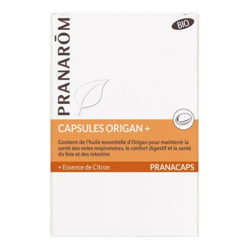 CAPSULES Pranacaps Origan+ Bio 30 Pranarom 30