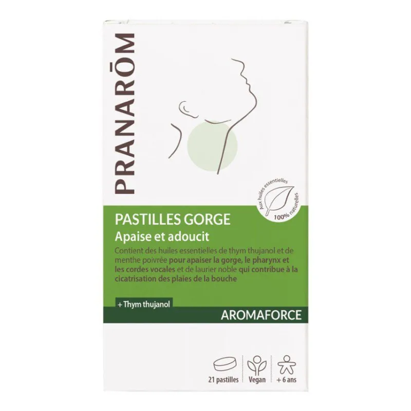 PASTILLES GORGE Aromaforce 21 Pastilles Pranarom
