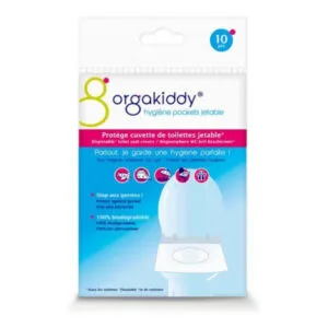 Orgakiddy - Protège Cuvette de Toilettes Jetable 10 Sachets Individuels