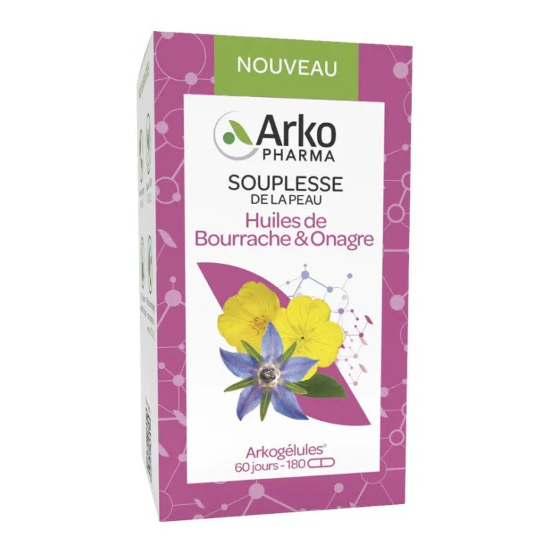 ARKOGÉLULES Huiles de Bourrache & D'onagre Arkopharma 180