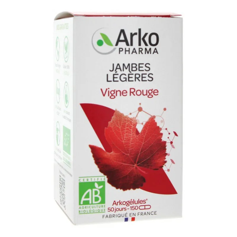 ARKOGÉLULES Vigne Rouge Bio Arkopharma 150