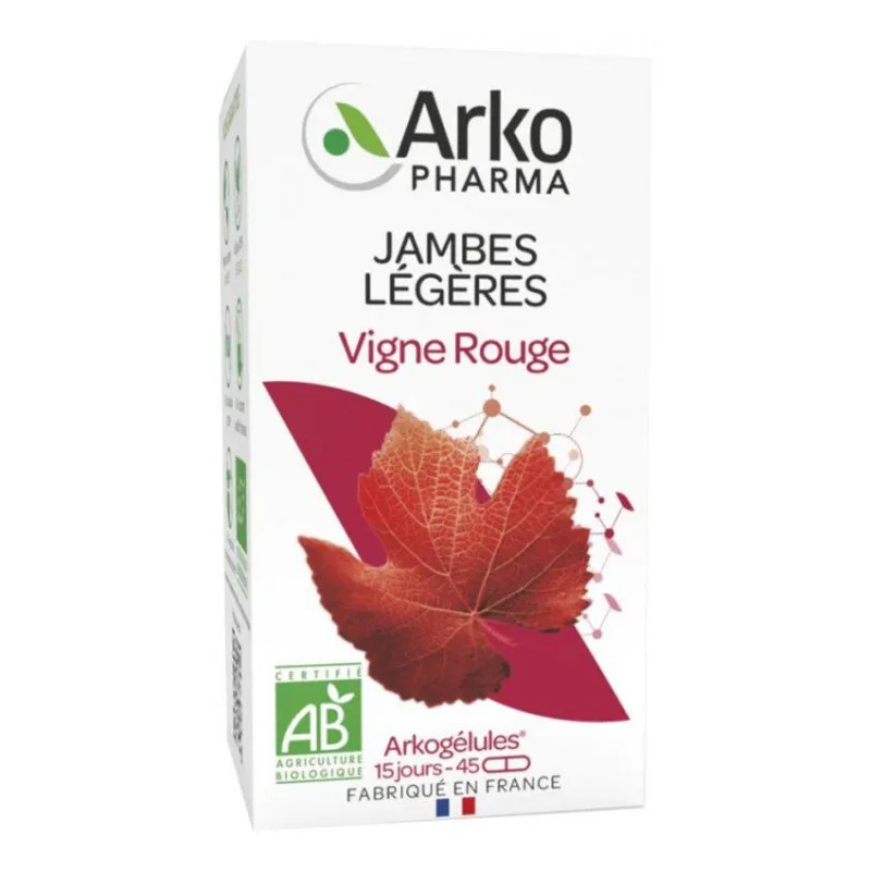 ARKOGÉLULES Vigne Rouge Bio Arkopharma 45