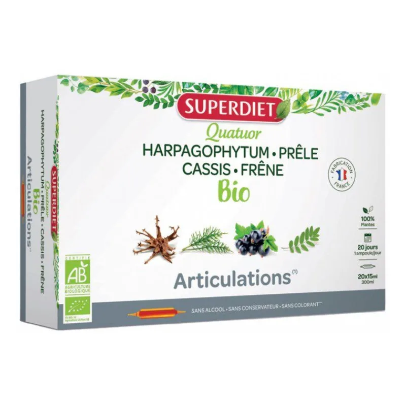 AMPOULES Quatuor Articulations Bio 20 Superdiet 20