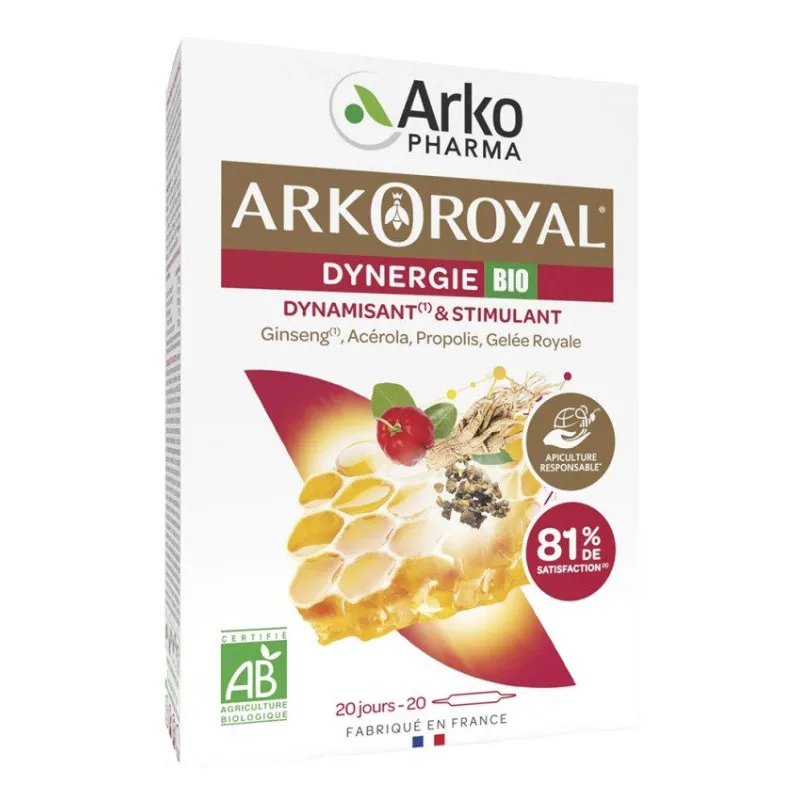 AMPOULES Arko Royal Dynergie Bio 20 Arkopharma 20