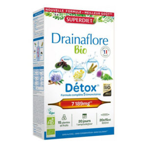 SUPERDIET - Drainaflore Bio Détox 20 Ampoules