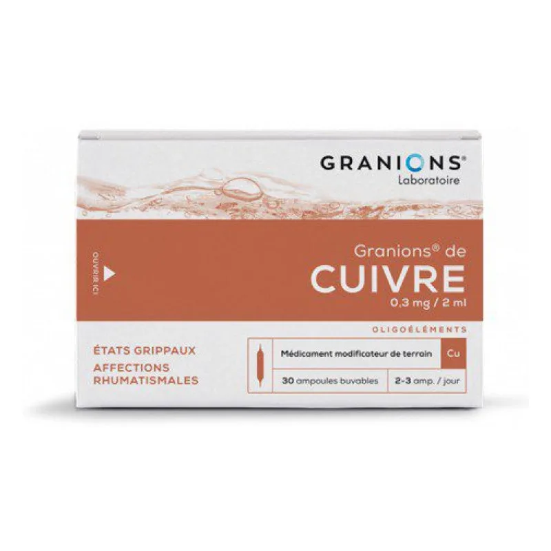 AMPOULES Cuivre 30 Granions 30