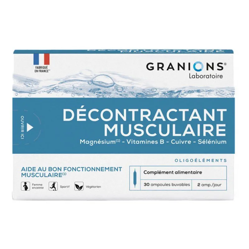 AMPOULES Décontractant Musculaire 30 Granions 30