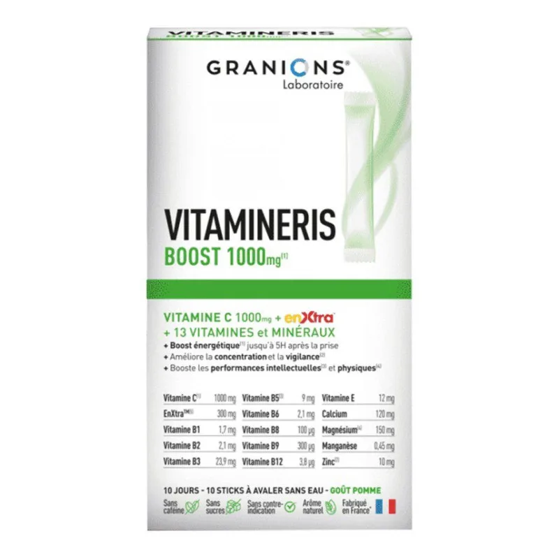 Granions Laboratoire - Granions - Vitamineris Boost 1000 mg 10 Sticks