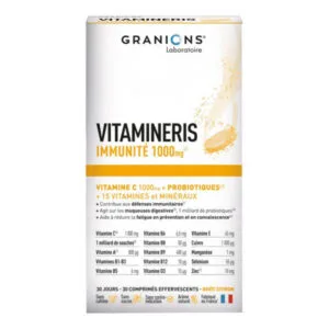 Granions Laboratoire - Granions - Vitamineris Immunité 1000 mg 30 Comprimés Effervescents