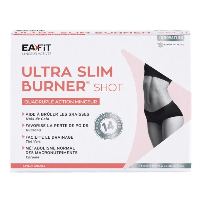 CRÈME MINCEUR Ultra Slim Burner Shot Quadruple Action Minceur 14 EA FIT