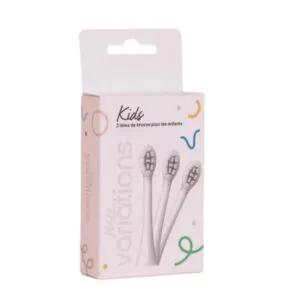 My variation - MyVariations - Kids Pack 3 têtes de brosse à dents enfant White