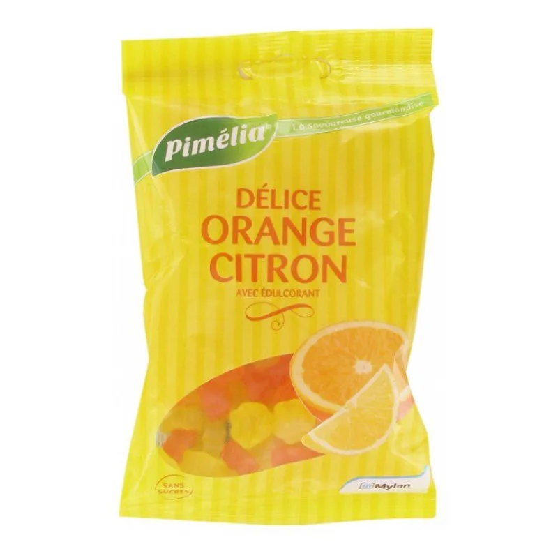 Délice Orange Citron Sans Sucres Pimélia 100 G