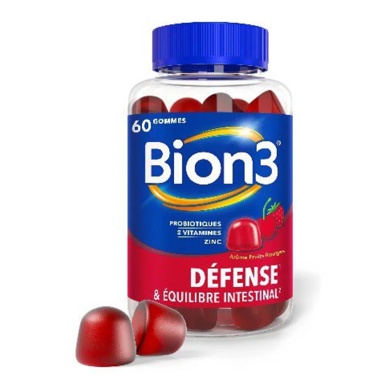 DÉFENSES IMMUNITAIRES Bion 3 Gommes 60 Gommes