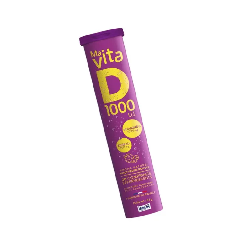 COMPRIMÉS EFFERVESCENTS Isoxan Ma Vita d 1000U.I. 20 Comprimés