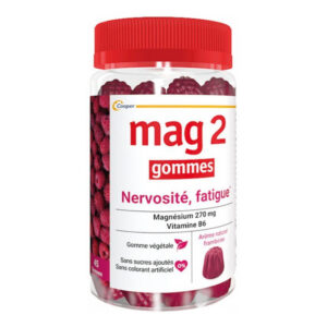 Cooper - Mag 2 - Gommes Nervosité Fatigue Framboise 45 Gummies