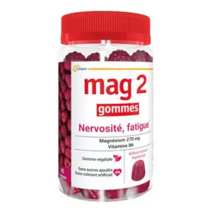 Cooper - Mag 2 - Gommes Nervosité Fatigue Framboise 45 Gummies