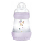 BABY MAM FRANCE - Mam - Biberon Easy Start 160 ml 0 Mois et + Débit 1 - Couleur : Lilas