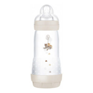 BABY MAM FRANCE - Mam - Biberon Easy Start 320 ml 4 Mois et + Débit 3 - Couleur : Sable