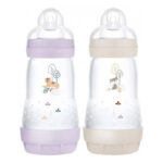 BIBERON 2 Biberons Easy Start 2 Mois et + Baby Mam France 260 Ml