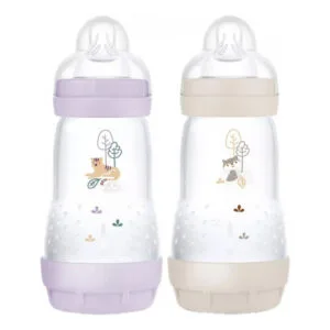 BIBERON 2 Biberons Easy Start 2 Mois et + Baby Mam France 260 Ml