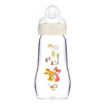 BABY MAM FRANCE - Mam - Biberon Verre Premium 260 ml 2 Mois et + Débit 2