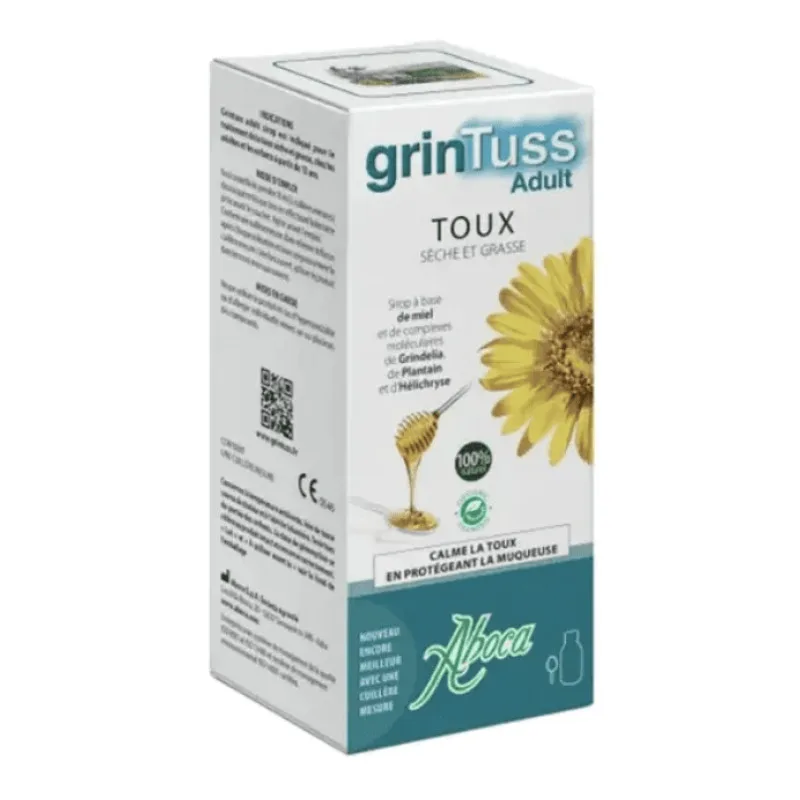 SIROP GrinTuss Adult Toux Sèche et Grasse Aboca 180g