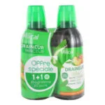 DRAINEUR Milical Minceur Ultra Saveur : Thé Vert Pêche Laboratoire Jaldes Lot de 2 X 500 Ml