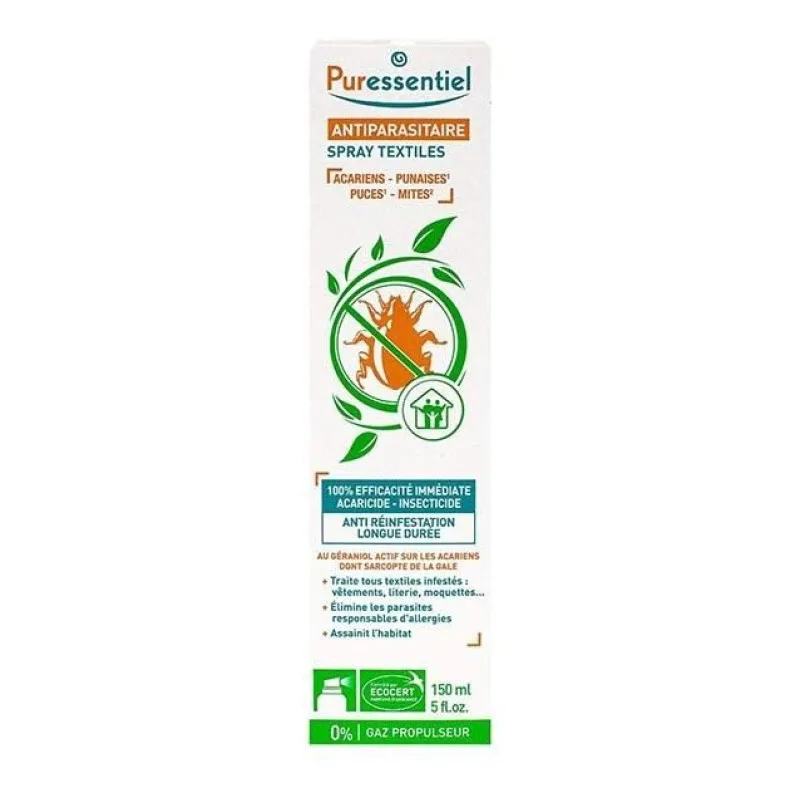 ANTIPARASITAIRE PUCES et Tiques Puressentiel 150 Ml
