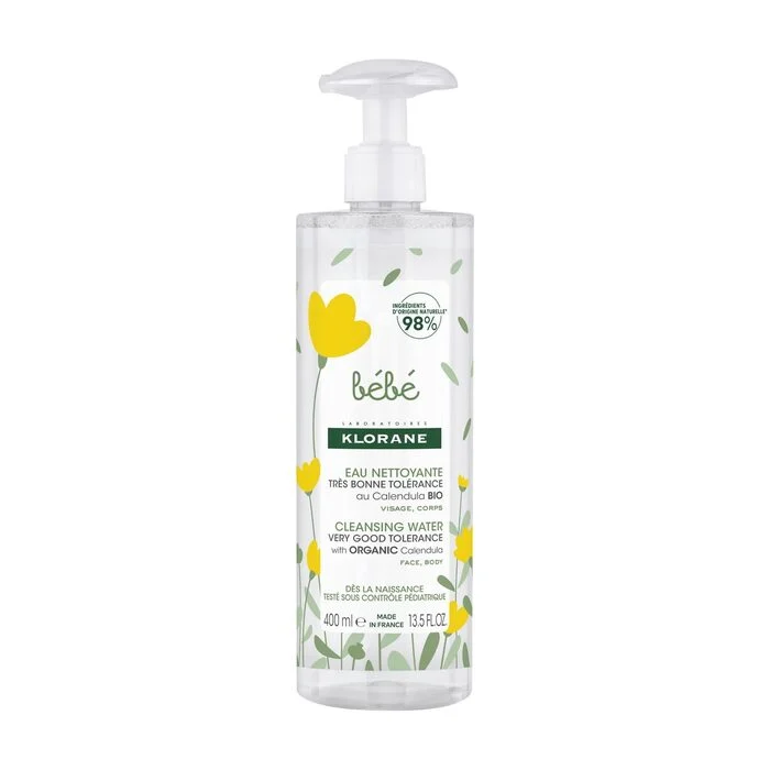 EAU Toilette Bébé Nettoyante Sans Rinçage Klorane 400ml – Image 3