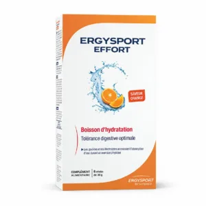 COMPLÉMENT ALIMENTAIRE ÉNERGISANT Performance et Récupération Ergysport Effort Orange 6 Sticks