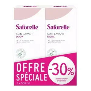 Saforelle - Soin Lavant Doux Lot de 2 x 500 ml