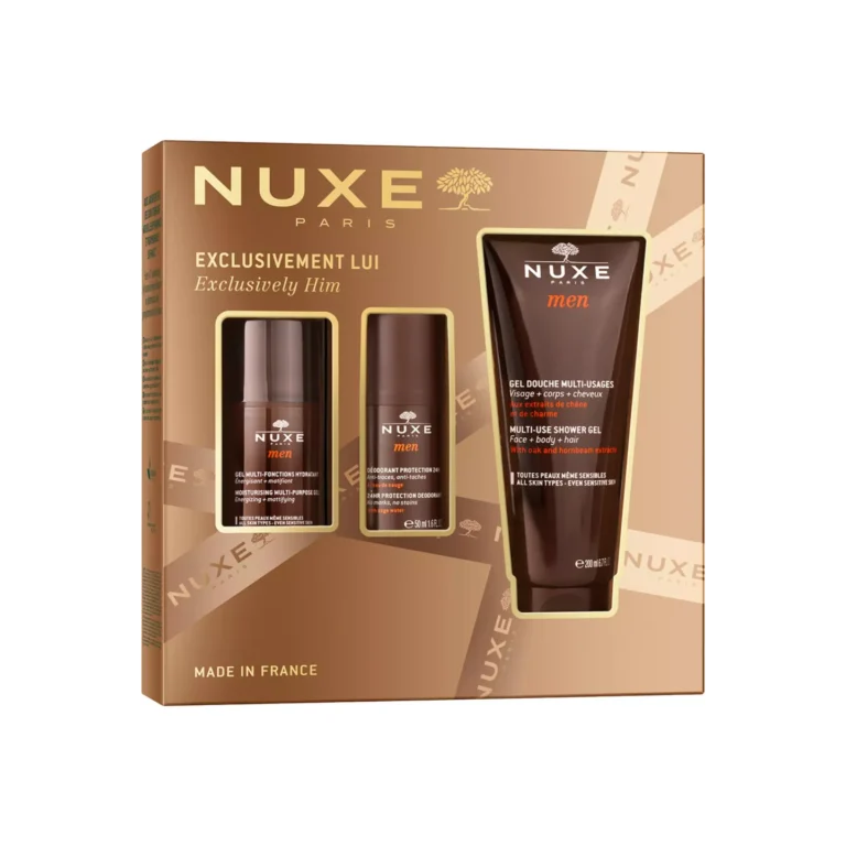 nuxe men coffret exclusivement lui 3 soins