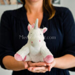 bouillotte micro ondable peluche junior licorne blanche warmies 1