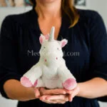 bouillotte micro ondable peluche junior licorne blanche warmies 1
