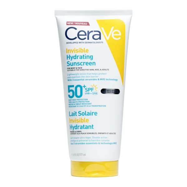 LAIT Solaire Invisible Hydratant SPF50+ Cerave 75ML – Image 3